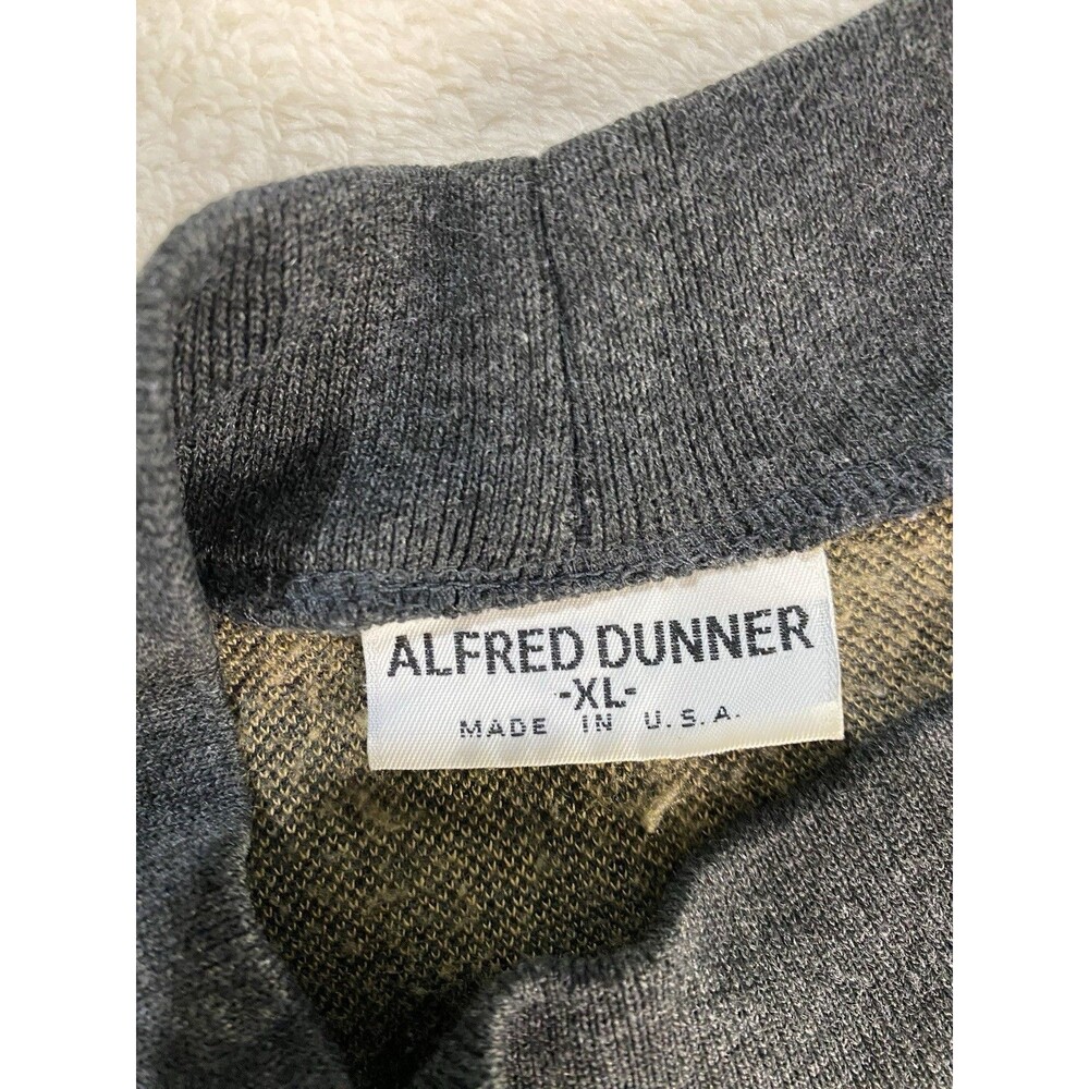 VTG 90s Alfred Dunner XL Knit Sweater Black Tan Argyle Diamond Pattern USA Made - Picture 7 of 12